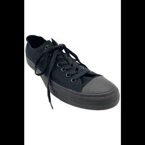 Converse Men's All Star Mono Ox Leather Sneakers Black - Medium